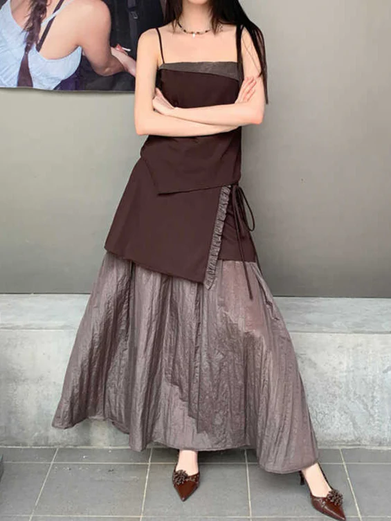 Bamboo Fiber Satin Top + Skirt - Image 2