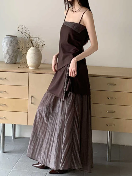 Bamboo Fiber Satin Top + Skirt - Image 3