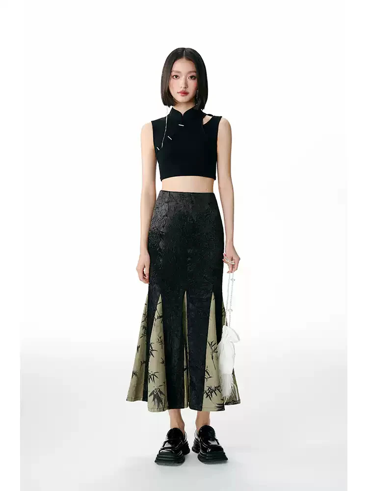 Bamboo Leaf Fishtail Skirt - Image 2