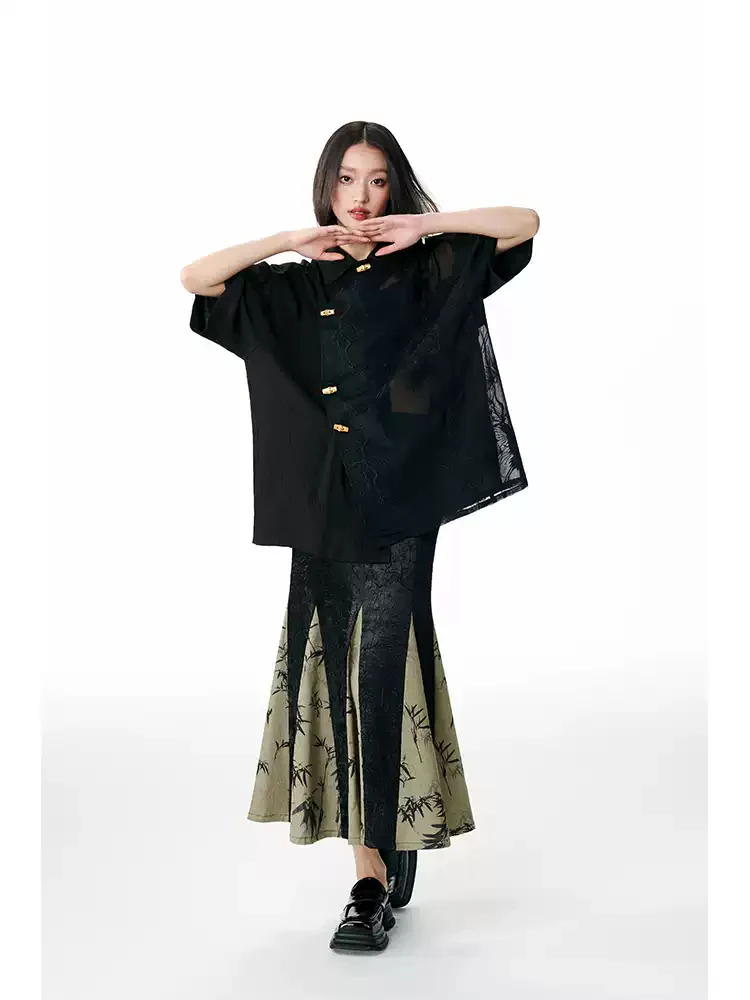 Bamboo Leaf Fishtail Skirt - Image 3