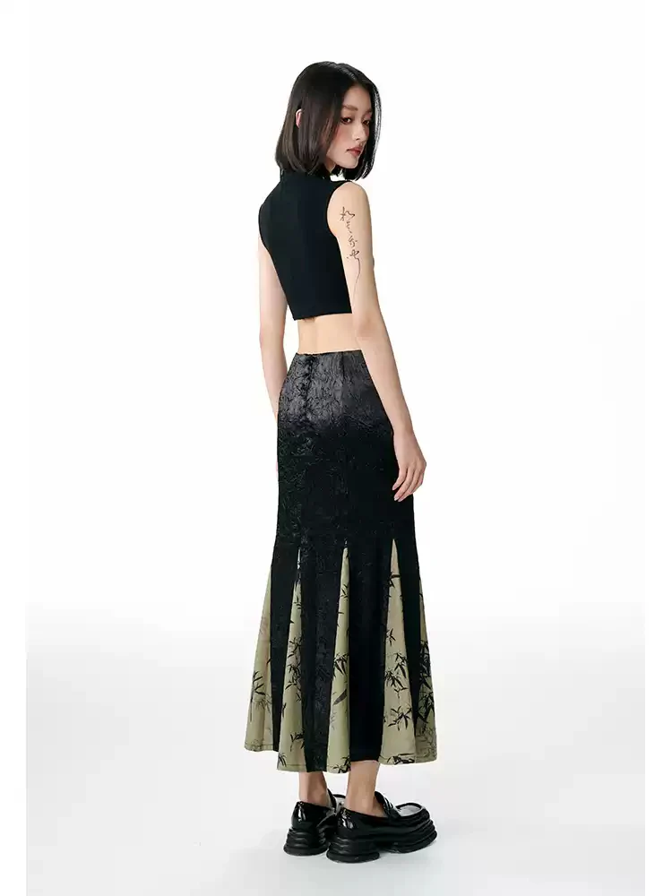 Bamboo Leaf Fishtail Skirt - Image 4