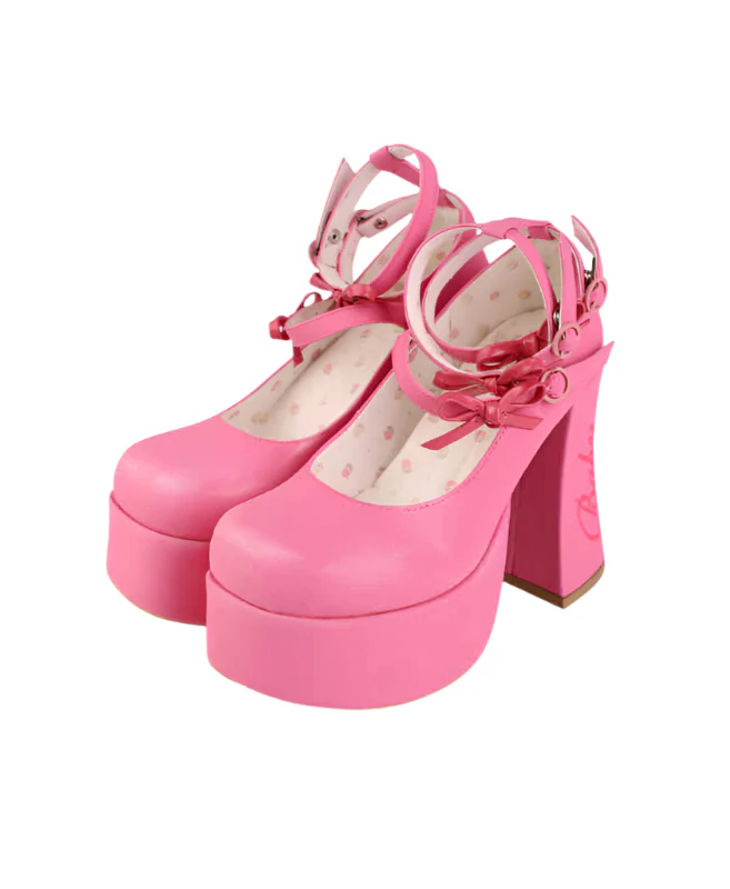 Barbie Diary Bows Coquette Platform High-heeled Shoes - Image 19