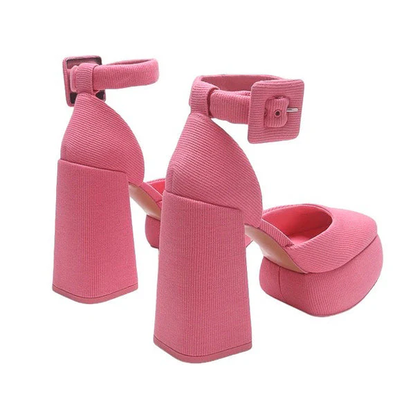 Barbiecore Platform Heels - Image 5