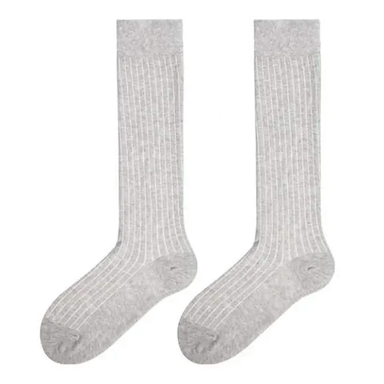 Basic Ribbed Knee High Socks - Image 9