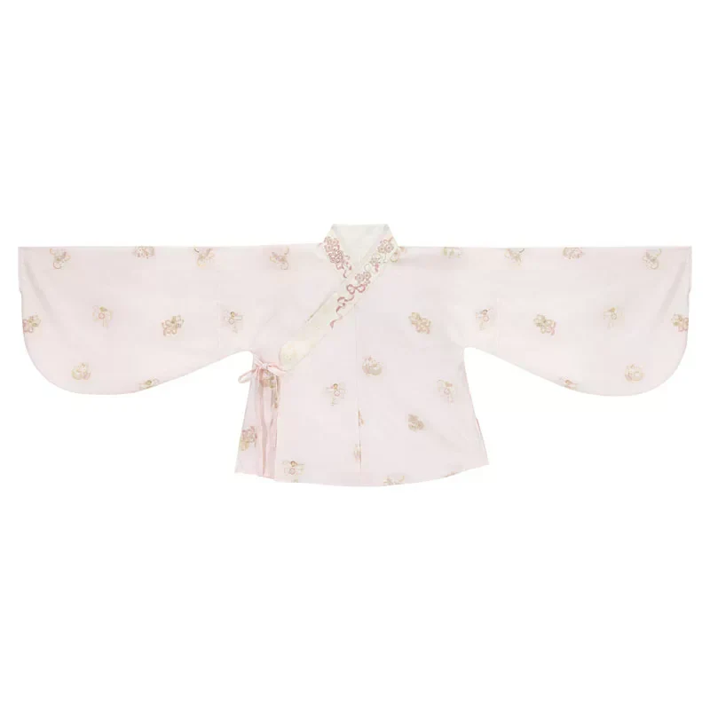 Chinese Pastel Top + Apron + Bow + Necklace + Brooch + Hair Accessories - Image 30