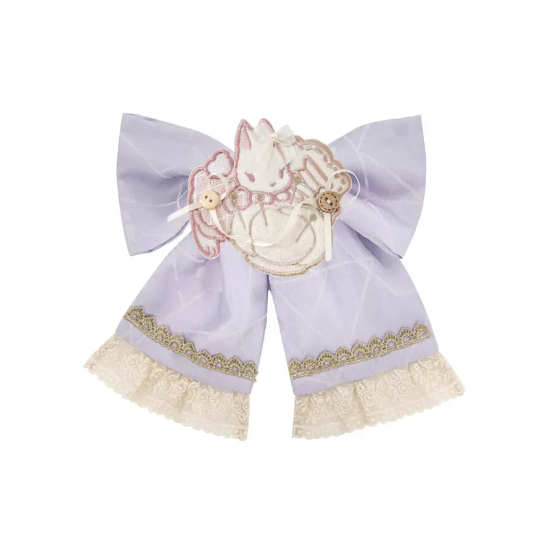 Chinese Pastel Top + Apron + Bow + Necklace + Brooch + Hair Accessories - Image 36