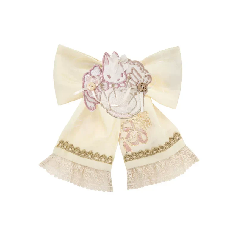 Chinese Pastel Top + Apron + Bow + Necklace + Brooch + Hair Accessories - Image 37