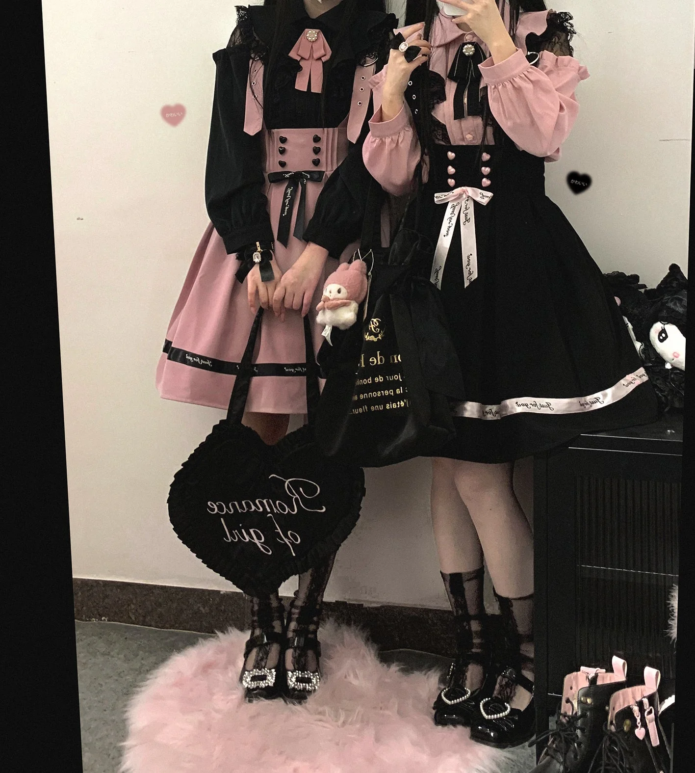 (BFM)KittyBxllet~Kuroneko~Jirai Kei Shoulder Open Ruffle Lace Long Sleeve Blouse - Image 17