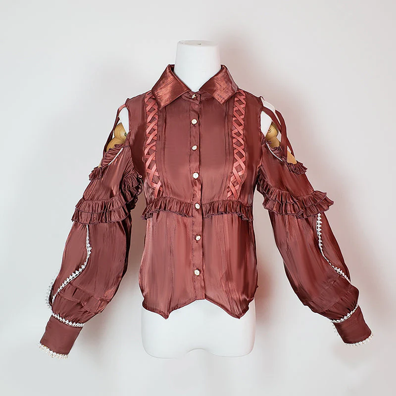 Lolita Blouse Yuelong Poem Long Sleeve Inner Shirt