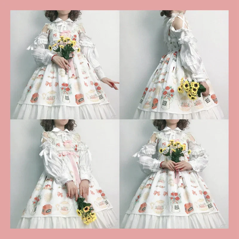Lolita Blouse Yuelong Poem Long Sleeve Inner Shirt - Image 16