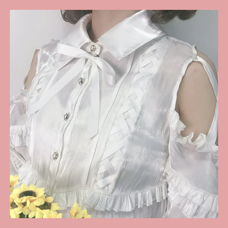 Lolita Blouse Yuelong Poem Long Sleeve Inner Shirt - Image 18
