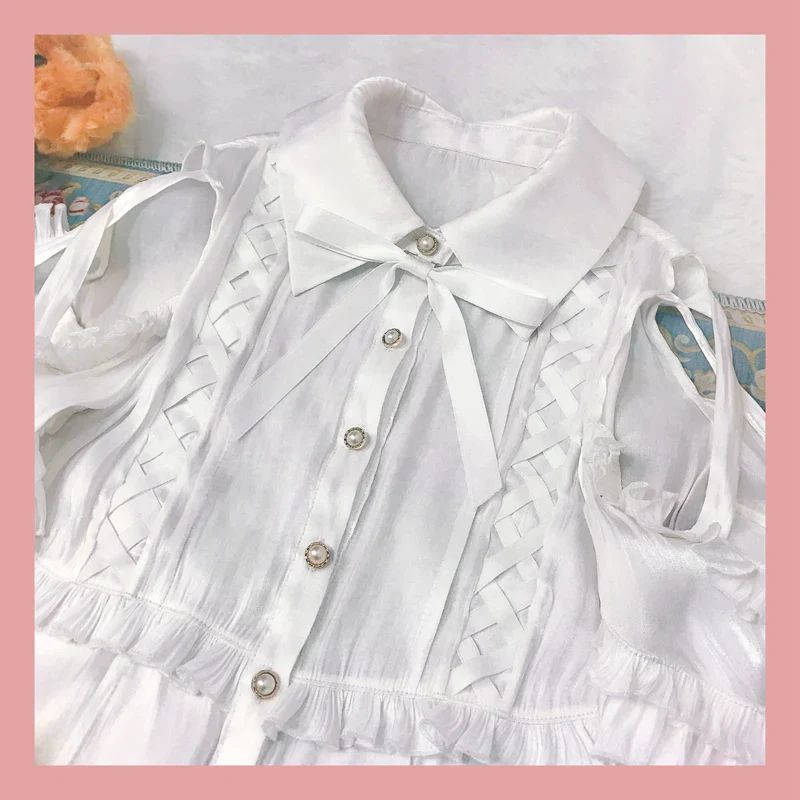 Lolita Blouse Yuelong Poem Long Sleeve Inner Shirt - Image 21