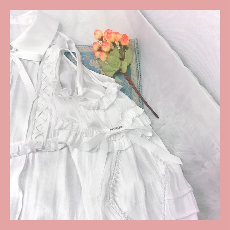 Lolita Blouse Yuelong Poem Long Sleeve Inner Shirt - Image 22