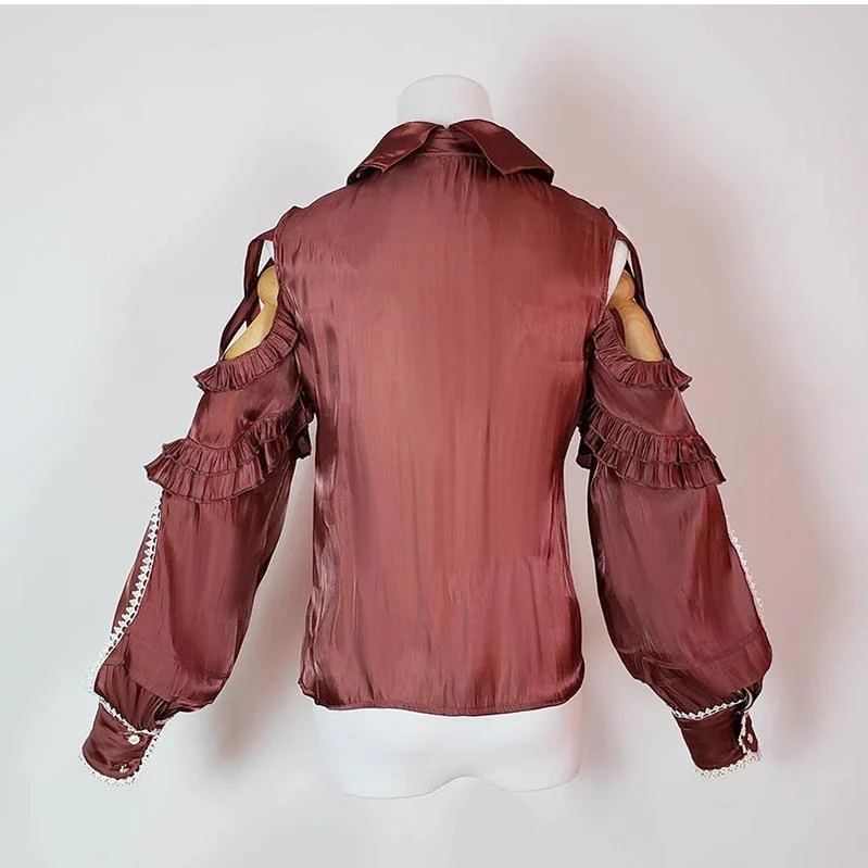 Lolita Blouse Yuelong Poem Long Sleeve Inner Shirt - Image 27