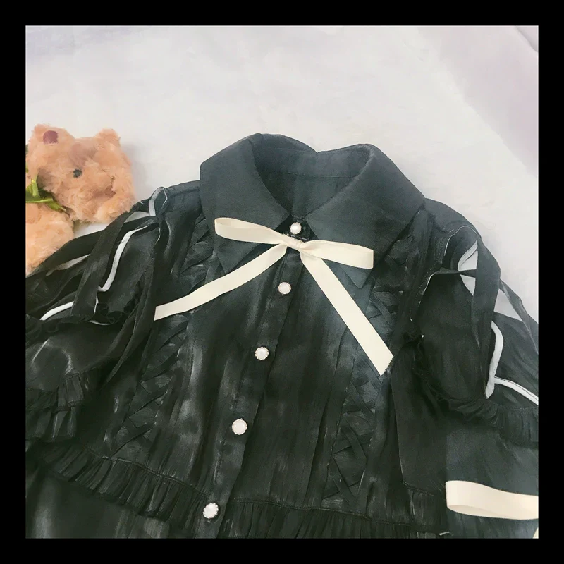 Lolita Blouse Yuelong Poem Long Sleeve Inner Shirt - Image 6