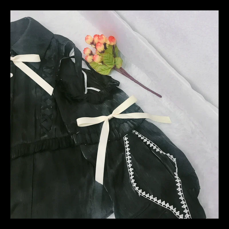 Lolita Blouse Yuelong Poem Long Sleeve Inner Shirt - Image 7