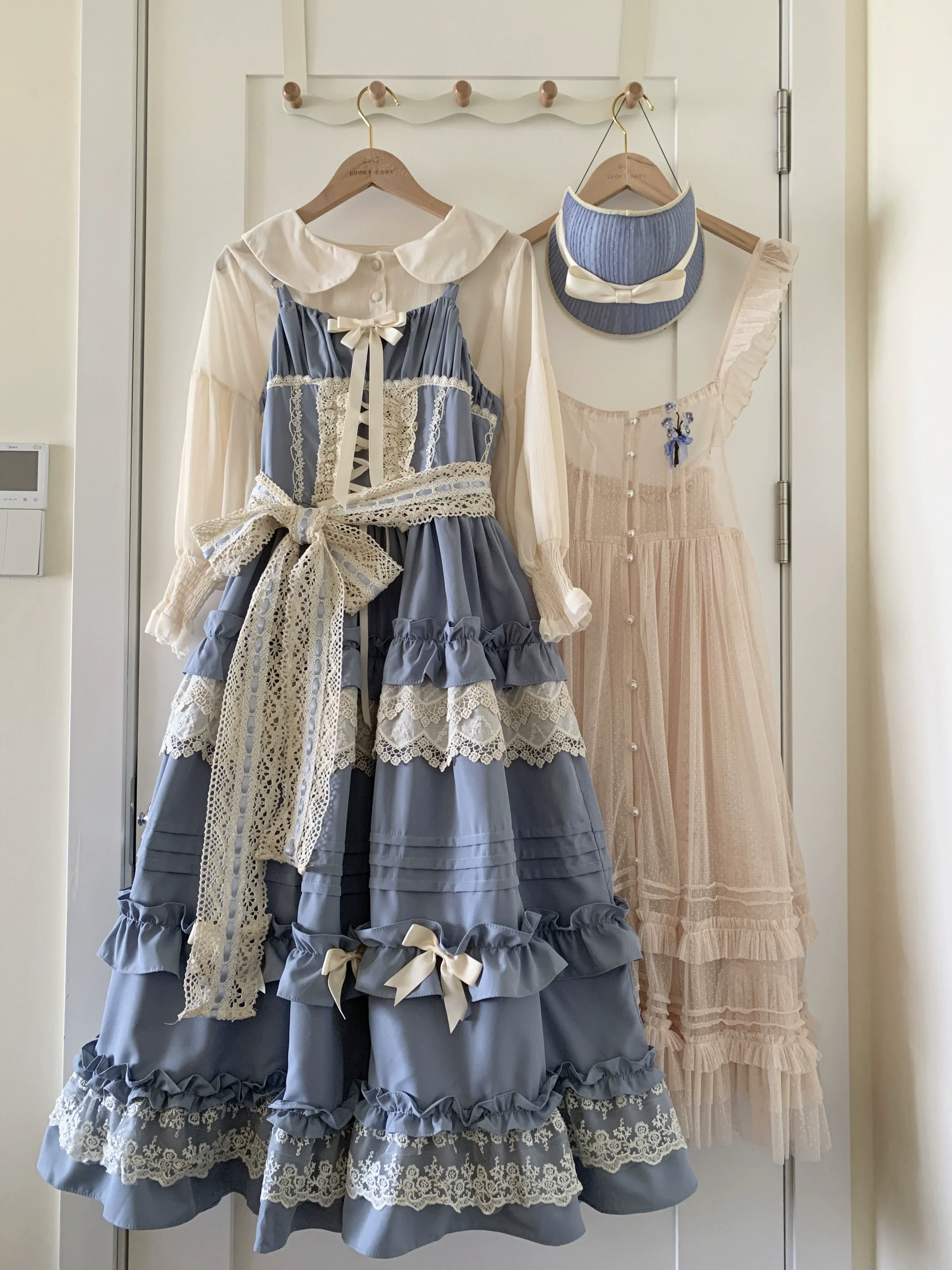 Elegant Lolita Ruffled Hem JSK Dress Multicolors - Image 19