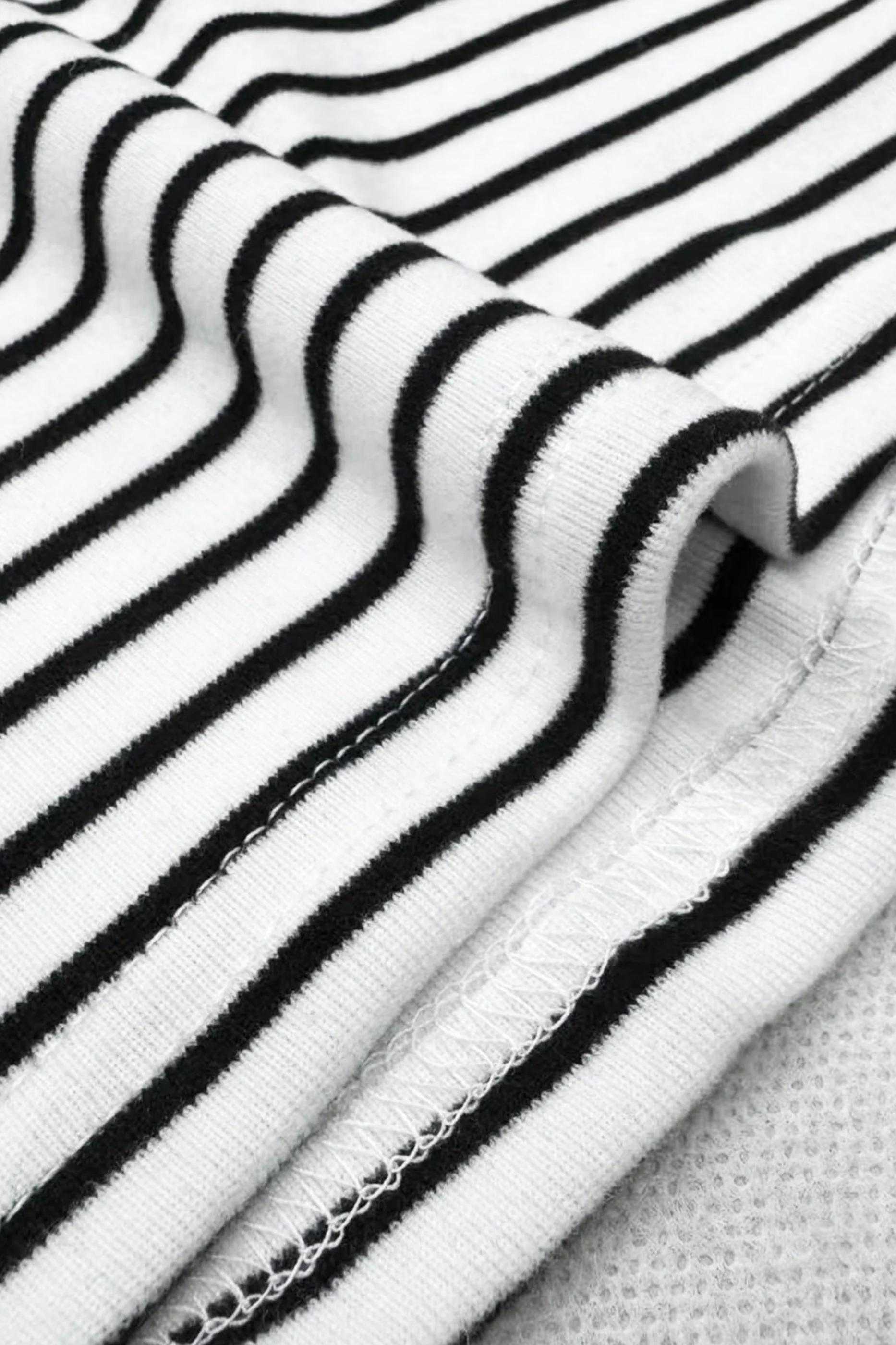 Striped High Neck Rim Top - Image 5