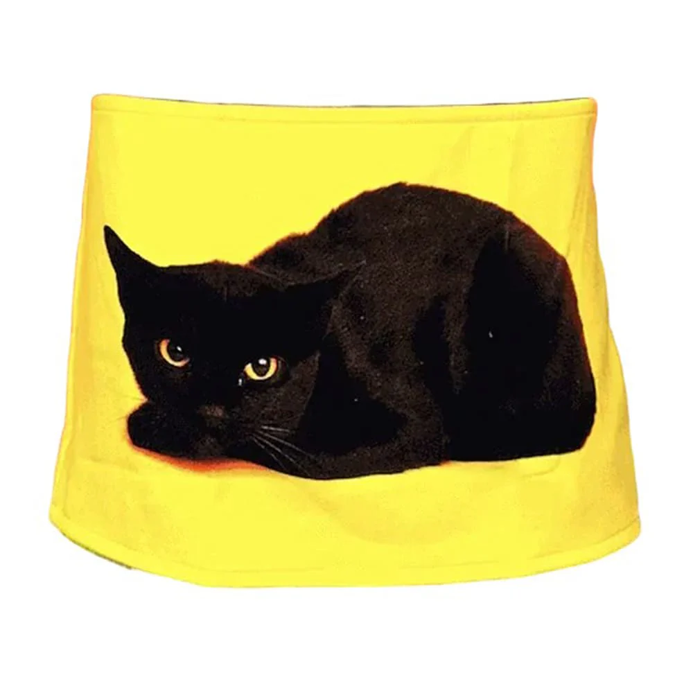 Black Cat Y2K Mini Skirt - Image 5