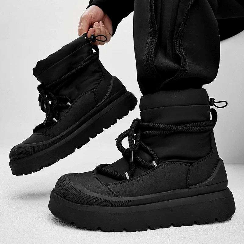 Black Chunky Platform Winter Boots - Image 8