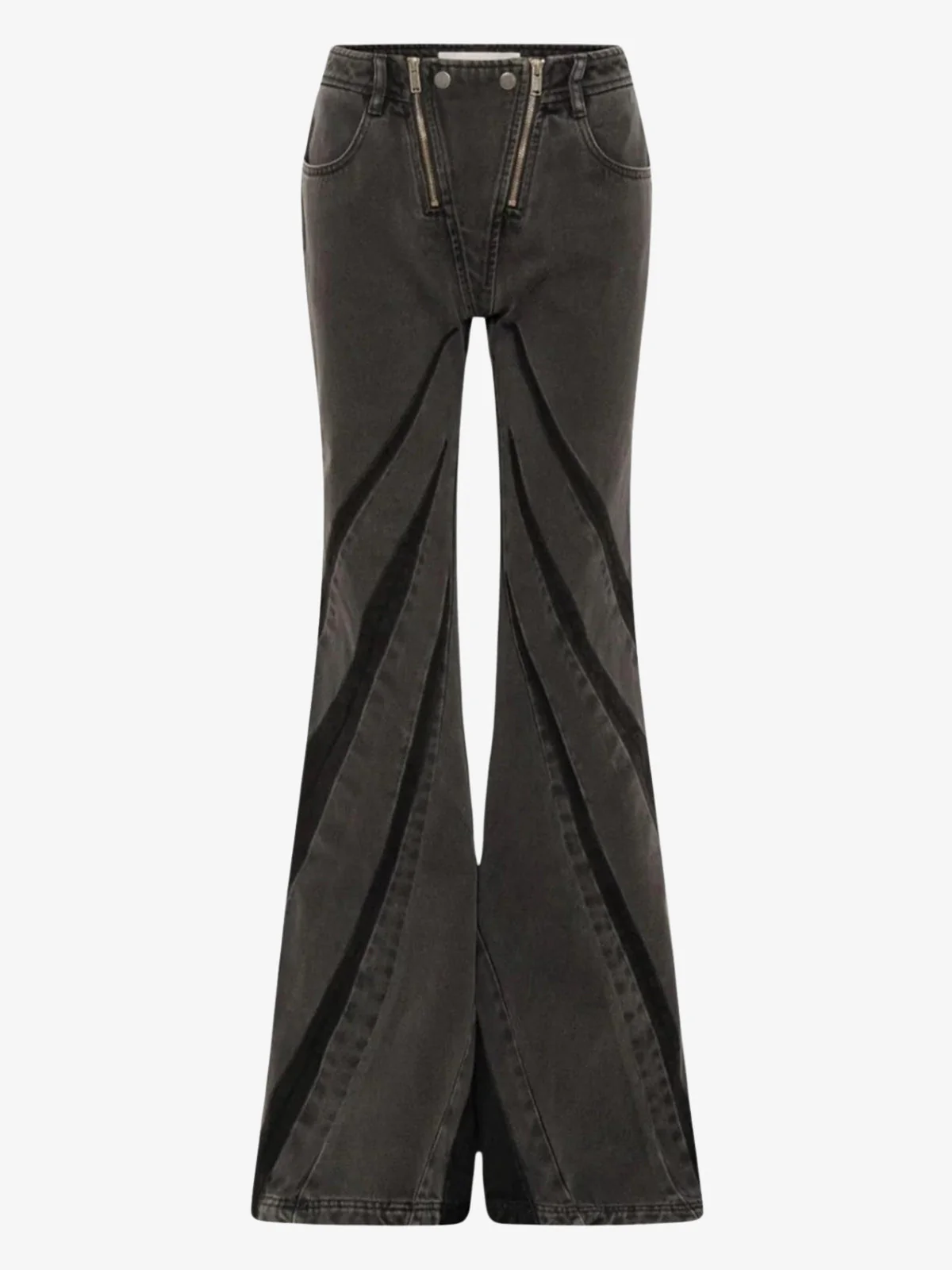 Black Denim Tube Top & Patch Jeans Two Piece Coord - Image 5