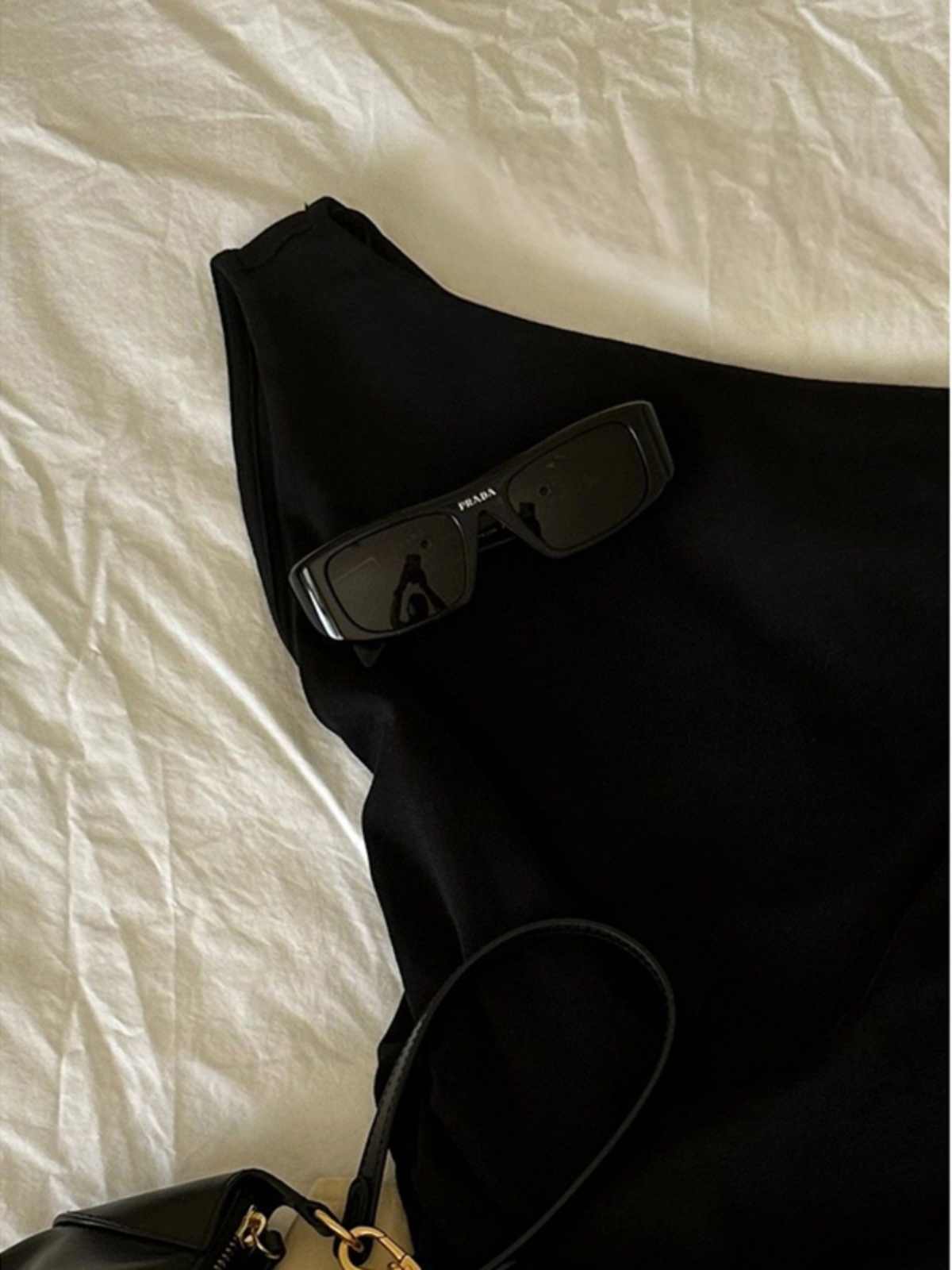 Black Irregular Camisole - Image 4