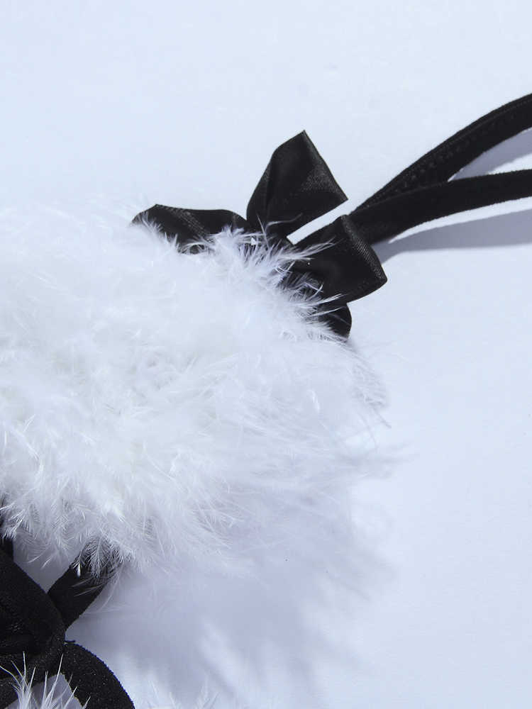 Black Mesh Bunny Lingerie - Image 3