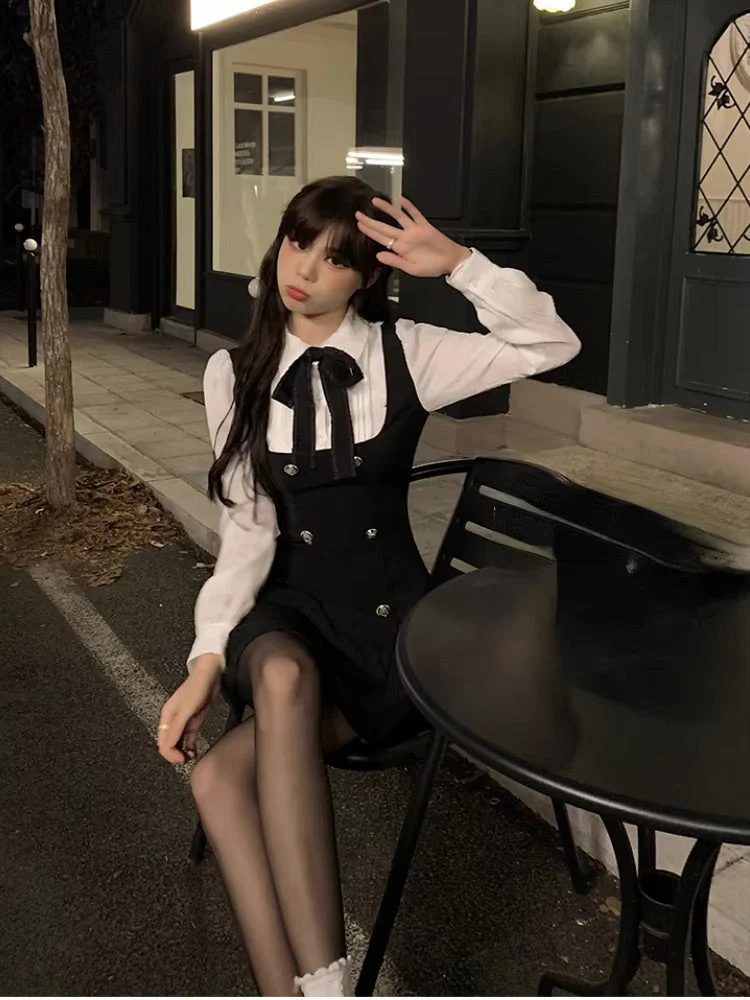 Black Scholarly Dress Set - Image 3
