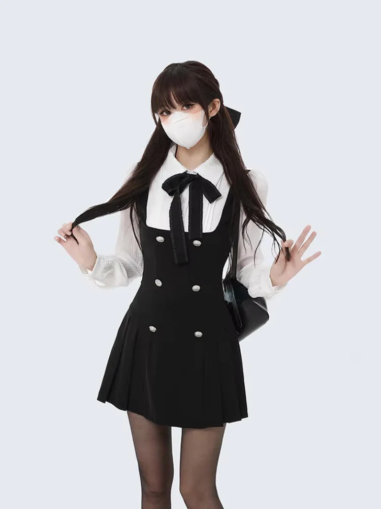 Black Scholarly Dress Set - Image 4
