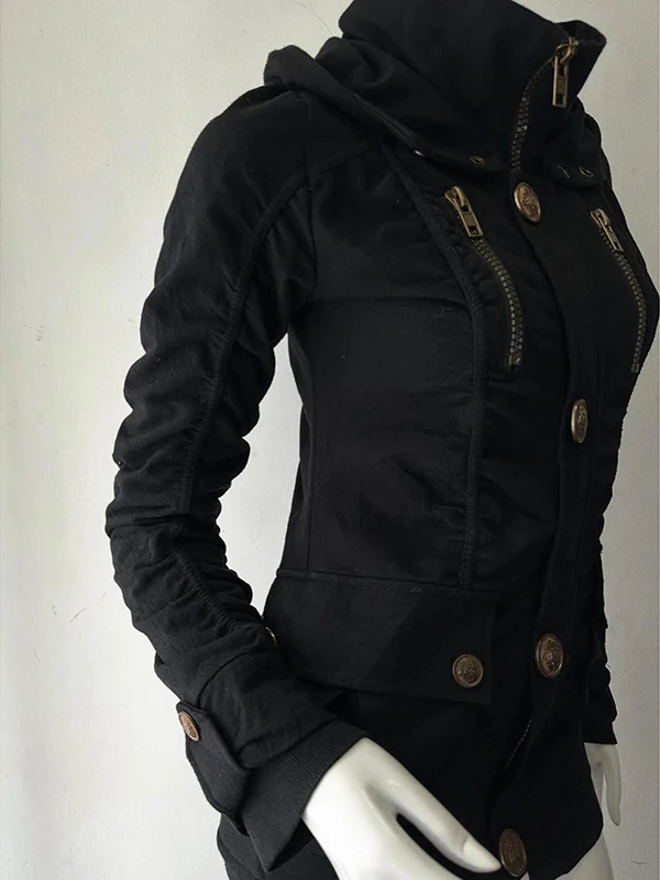black single-breasted jacket - Image 3