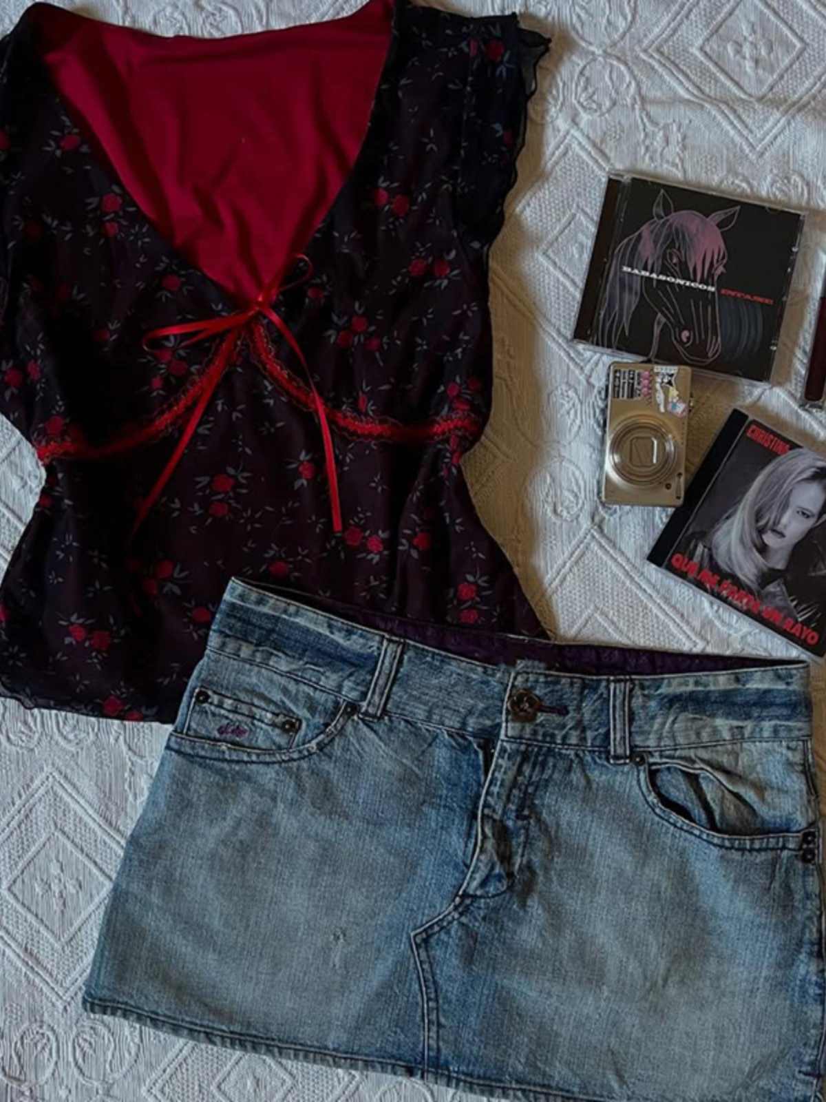 Black V-neck Chiffon Shirt - Image 4