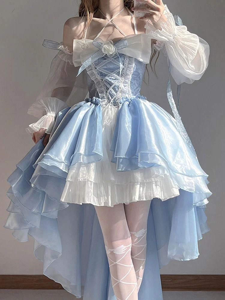 Blue Fairy Princess Dress - Image 5