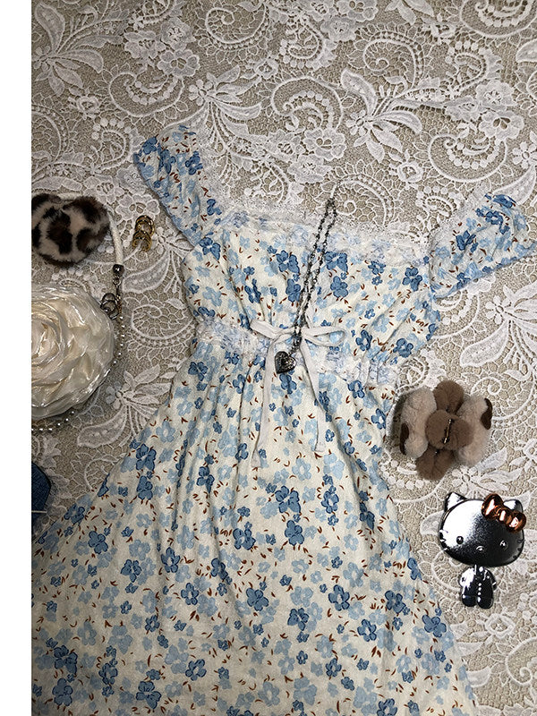 blue floral dress - Image 2