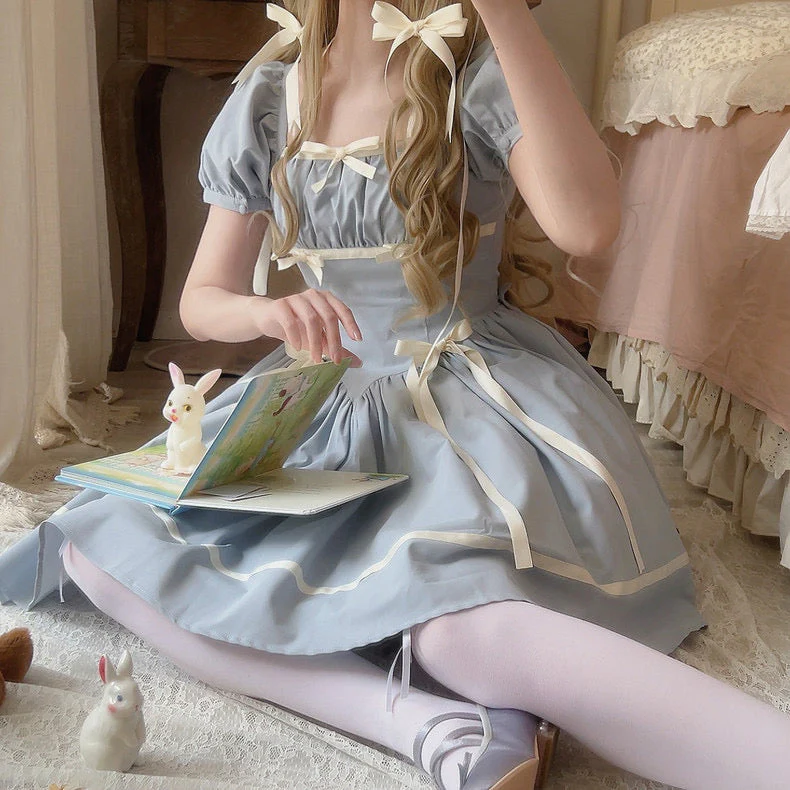 Blue Ribbon Dolly Dress - Image 4