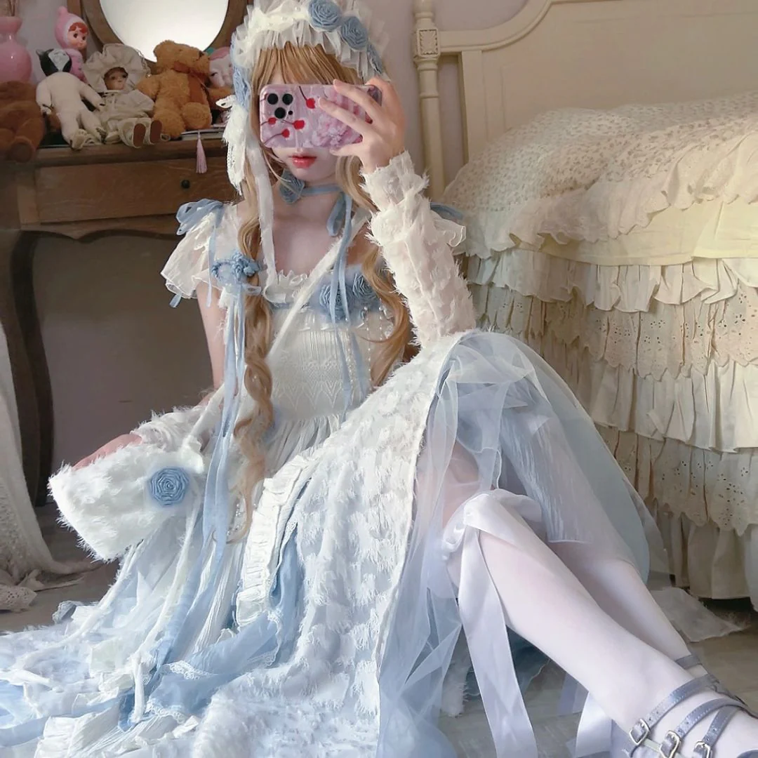 Blue Wandering Lolita JSK Dress - Image 2