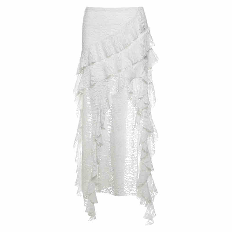 Bohemian Romantic Ruffled Irregular Skirt - Image 6