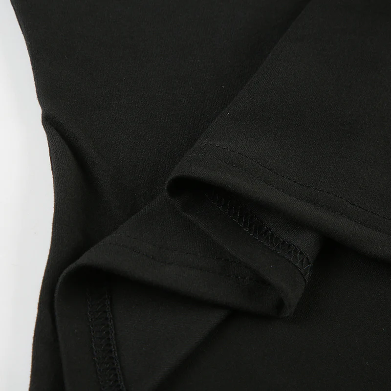 Bow Backless Dark Coquette Long-sleeved Top - Image 4