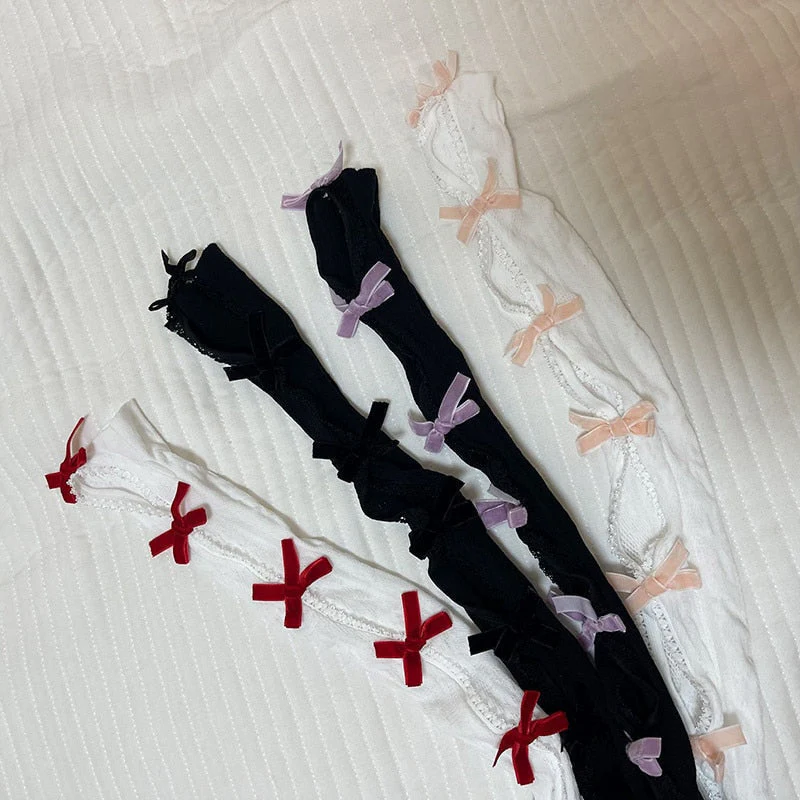 Bow Lace Gloves - Image 8