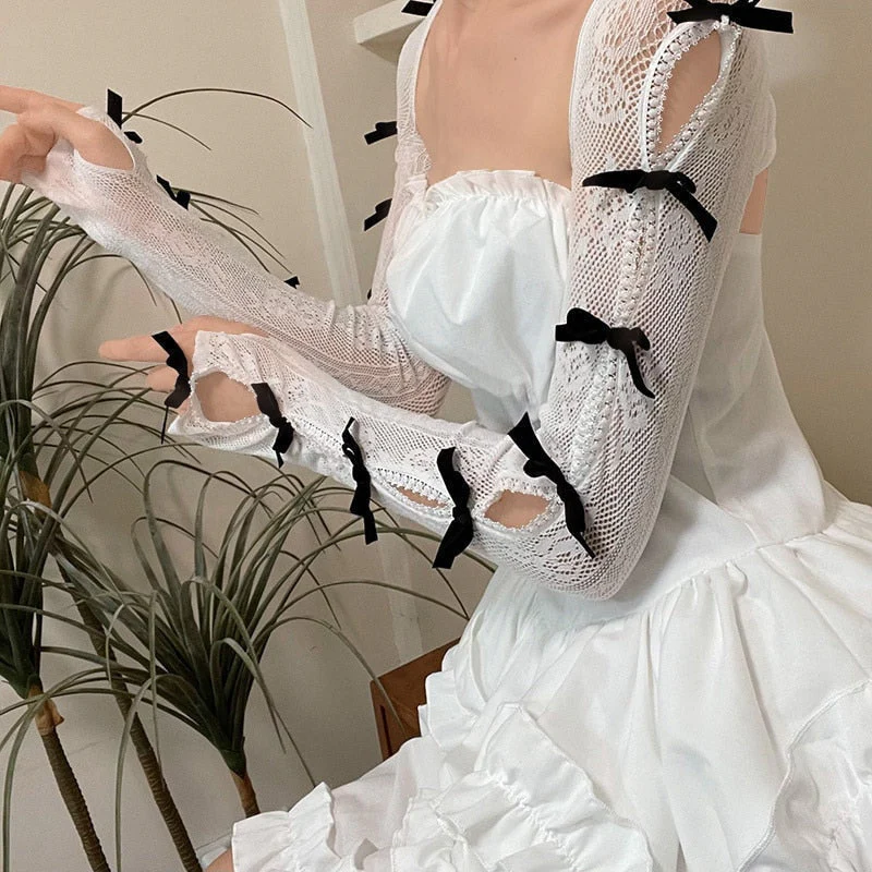 Bow Lace Gloves - Image 9