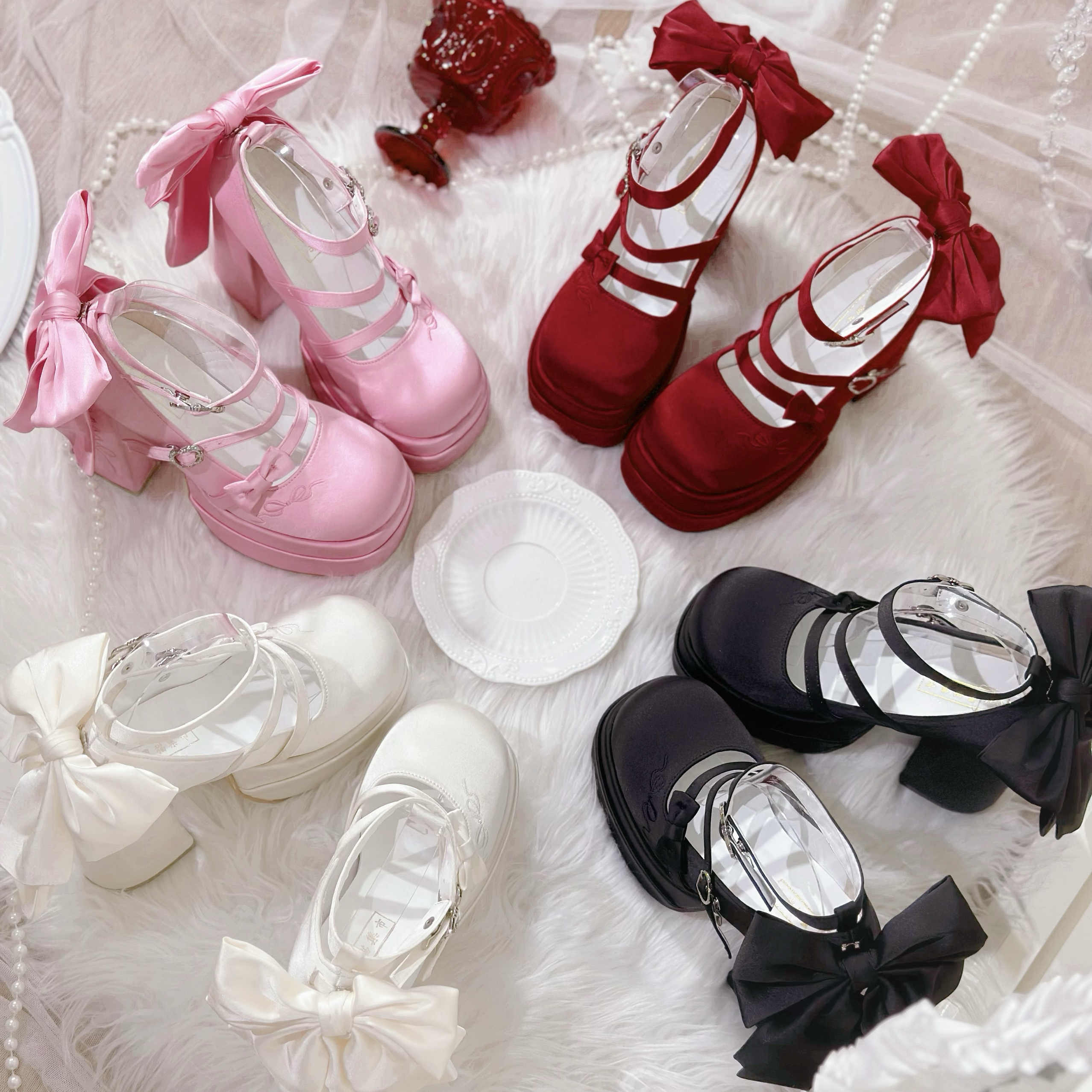 Bow Lolita Platform Shoes - Image 5