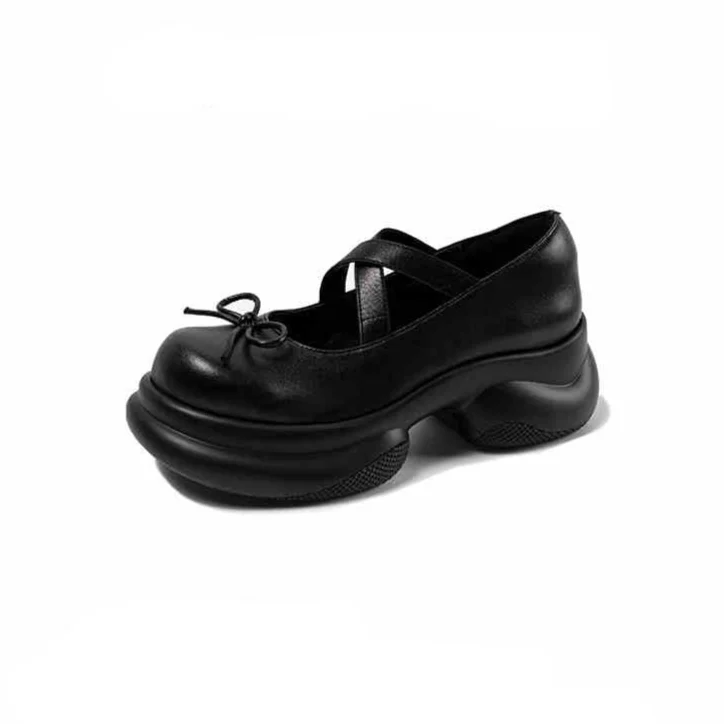 Bow Mary Jane Coquette Shoes - Image 3