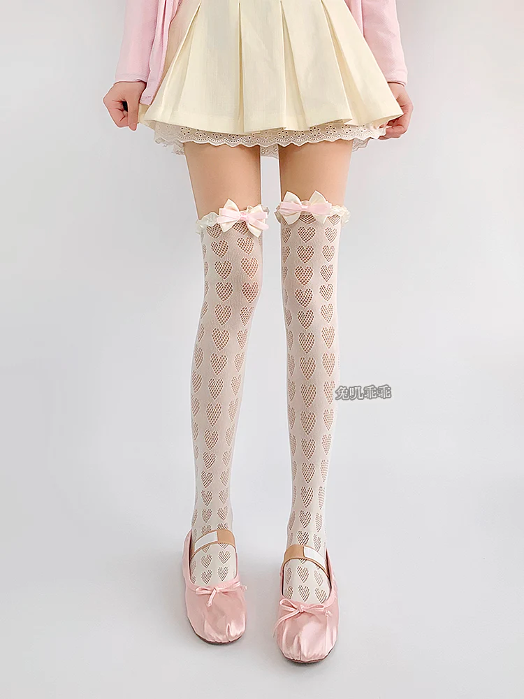 bow mesh coquette socks - Image 3