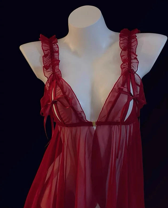 Bow mesh dress - Image 11