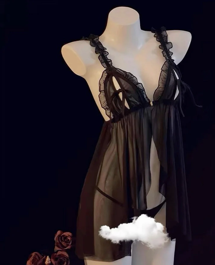 Bow mesh dress - Image 8