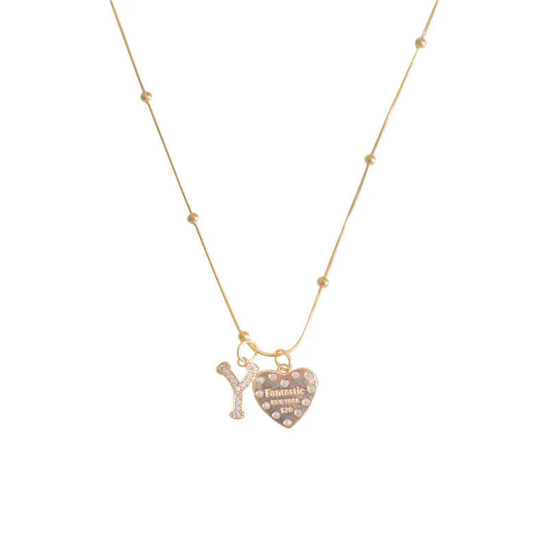 Bow Pearl Love Letters Necklace - Image 8