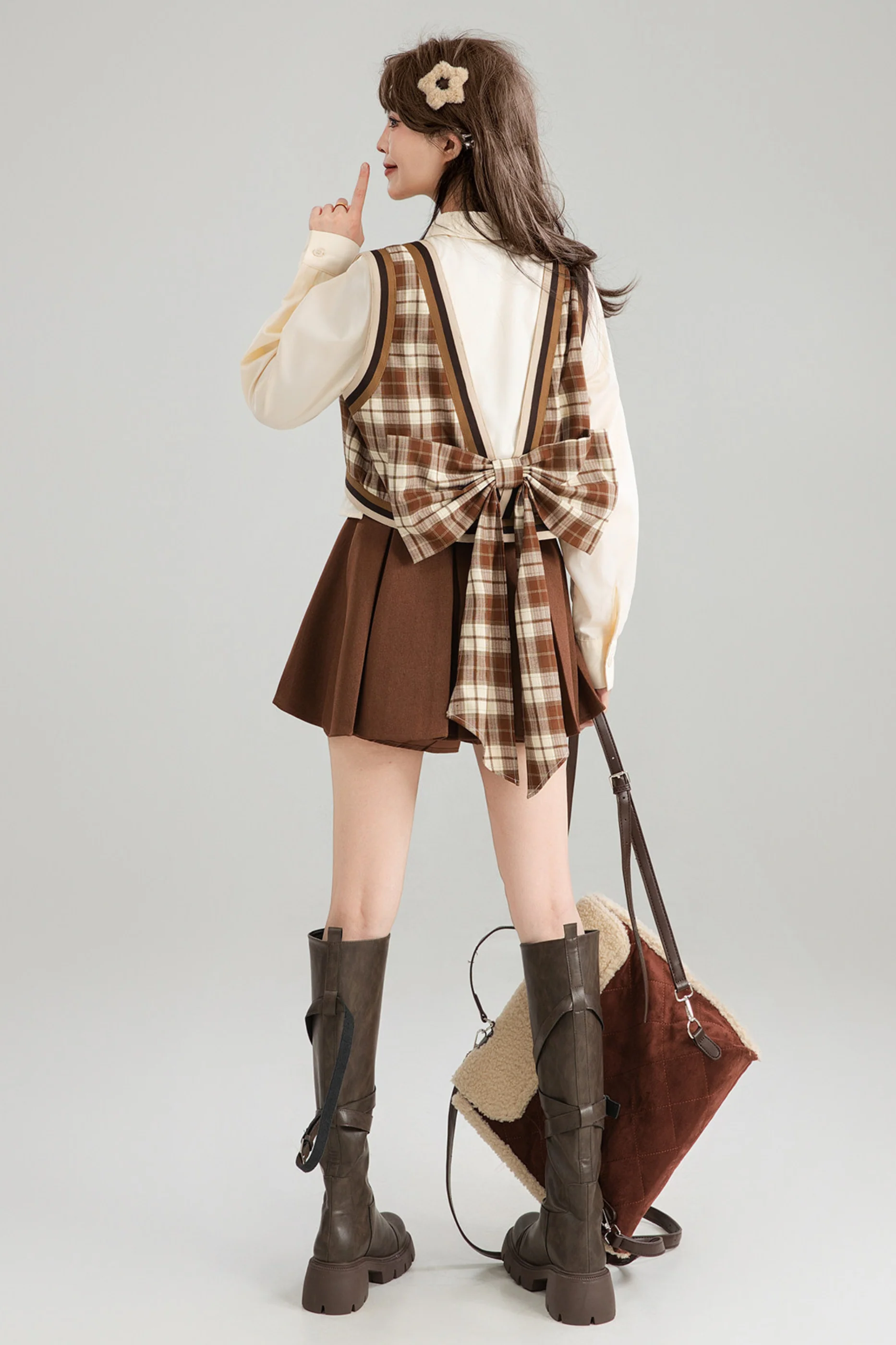 American Vintage Check Top + Skirt - Image 6