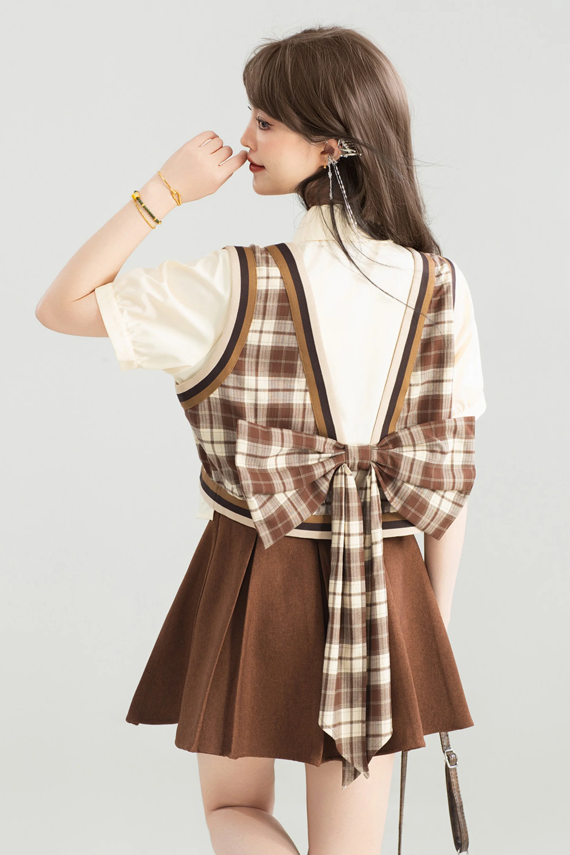 American Vintage Check Top + Skirt - Image 8