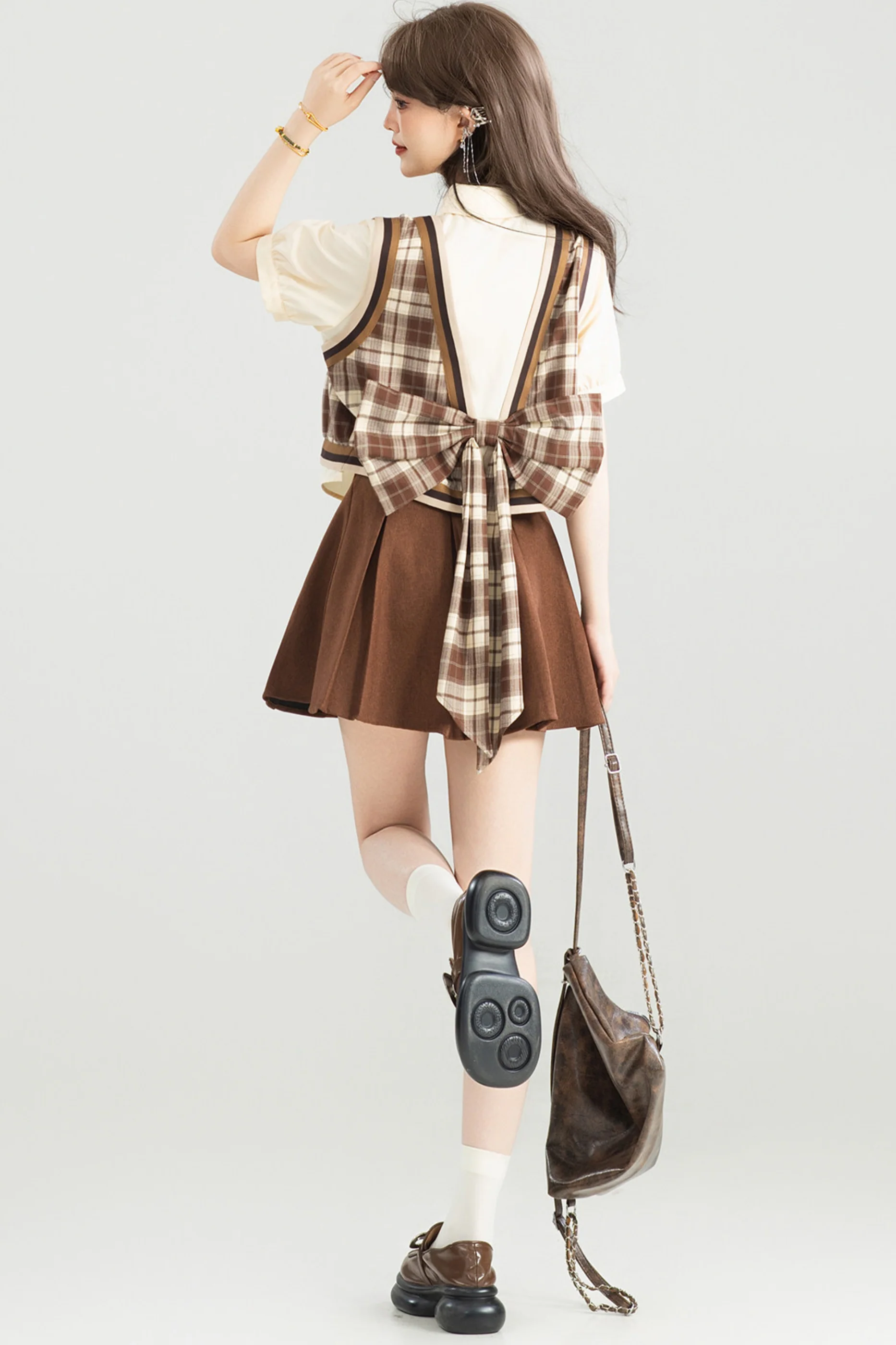 American Vintage Check Top + Skirt - Image 9