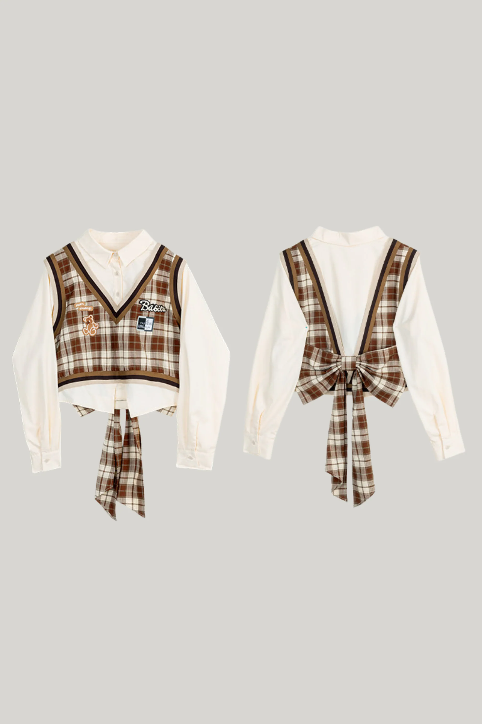 American Vintage Check Top + Skirt - Image 13