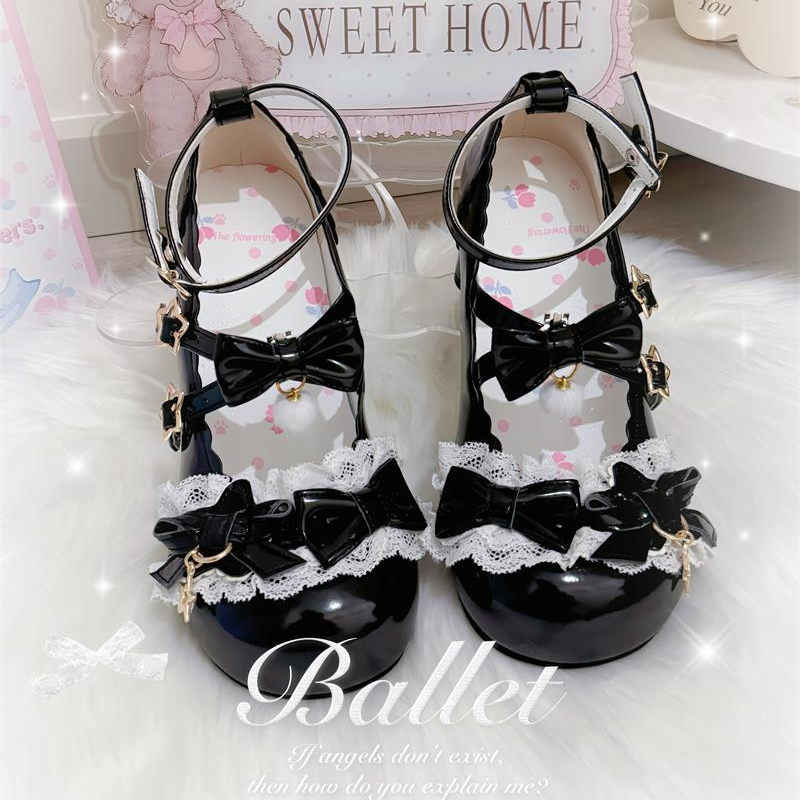 Bow Round Toe Lolita Shoes - Image 5